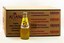 Нектар Aziano Pineapple with Basil Seed (Азиано Ананас с семенами базилика) 290 мл